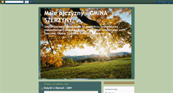 Desktop Screenshot of gminaszerzyny.blogspot.com