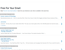 Tablet Screenshot of freeforyouremail.blogspot.com