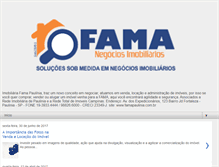 Tablet Screenshot of imobiliariafama.blogspot.com