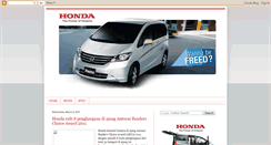 Desktop Screenshot of hondafreedindonesia.blogspot.com