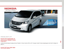 Tablet Screenshot of hondafreedindonesia.blogspot.com