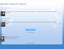 Tablet Screenshot of bariatricjourneybyvanessa.blogspot.com