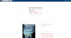 Desktop Screenshot of documentaasafiction.blogspot.com