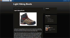 Desktop Screenshot of lighthikingboots.blogspot.com