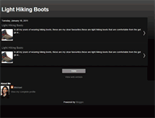 Tablet Screenshot of lighthikingboots.blogspot.com