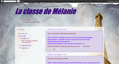 Desktop Screenshot of laclassedemelanie.blogspot.com