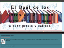 Tablet Screenshot of baullibros2mano.blogspot.com