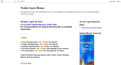 Desktop Screenshot of noidaguesthouse.blogspot.com