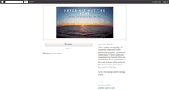 Desktop Screenshot of nevergetouttheboat.blogspot.com