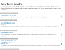 Tablet Screenshot of goinggreenjewelry.blogspot.com