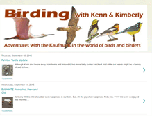 Tablet Screenshot of birdingwithkennandkim.blogspot.com