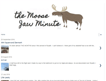Tablet Screenshot of moosejawminute.blogspot.com