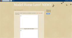 Desktop Screenshot of modelhorselovenews.blogspot.com