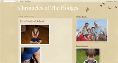 Desktop Screenshot of chroniclesofthehodges.blogspot.com