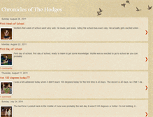 Tablet Screenshot of chroniclesofthehodges.blogspot.com