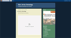 Desktop Screenshot of newjerseygenealogy.blogspot.com