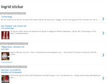 Tablet Screenshot of ingridstickar.blogspot.com