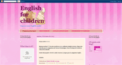Desktop Screenshot of english-4-children.blogspot.com
