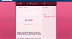 Desktop Screenshot of acentodiacriticoyenfatico.blogspot.com