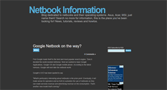 Desktop Screenshot of netbookinformation.blogspot.com