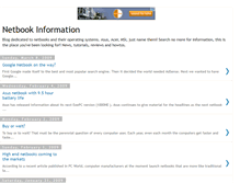 Tablet Screenshot of netbookinformation.blogspot.com