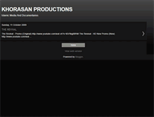 Tablet Screenshot of khorasan-productions.blogspot.com