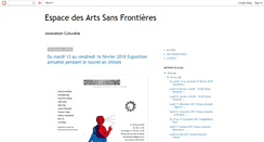 Desktop Screenshot of espacedesartssf.blogspot.com