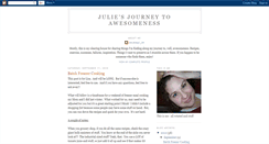 Desktop Screenshot of juliesjourneytoawesomeness.blogspot.com