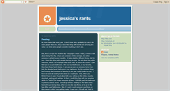 Desktop Screenshot of jessicasrants.blogspot.com