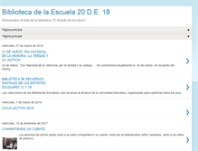 Tablet Screenshot of biblioteca20de18.blogspot.com