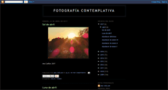 Desktop Screenshot of fotografiacontemplativa.blogspot.com