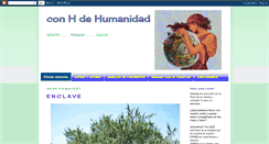 Desktop Screenshot of conhachedehumanidad.blogspot.com