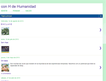 Tablet Screenshot of conhachedehumanidad.blogspot.com