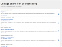 Tablet Screenshot of chicago-sharepoint.blogspot.com