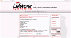 Desktop Screenshot of lidstonetaikai.blogspot.com