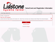 Tablet Screenshot of lidstonetaikai.blogspot.com