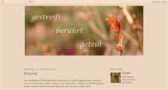 Desktop Screenshot of gestreift-beruehrt-geteilt.blogspot.com