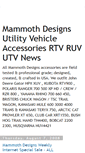 Mobile Screenshot of mammoth-designs-utv-accessories.blogspot.com