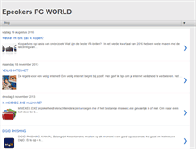 Tablet Screenshot of epeckerspcworld.blogspot.com