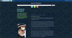 Desktop Screenshot of insaneleedecadent.blogspot.com