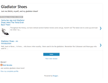 Tablet Screenshot of gladiatorshoes.blogspot.com