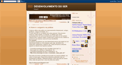Desktop Screenshot of desenvolvimentodoser.blogspot.com