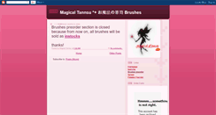 Desktop Screenshot of magicaltannsu-brushes.blogspot.com