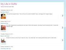 Tablet Screenshot of mylifeinsoro.blogspot.com