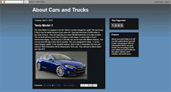 Desktop Screenshot of aboutcarsandtrucks.blogspot.com