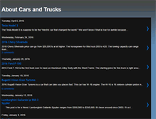 Tablet Screenshot of aboutcarsandtrucks.blogspot.com