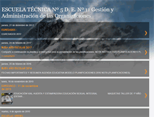 Tablet Screenshot of escuelatecnica5de11.blogspot.com