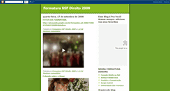 Desktop Screenshot of formaturausf2008.blogspot.com
