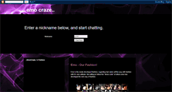 Desktop Screenshot of emocraze.blogspot.com