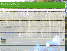 Tablet Screenshot of injuredplayer.blogspot.com